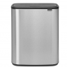 Мусорный бак Touch Bin Bo (2 х 30 л), Стальной матовый (Fingerprint Proof) Brabantia