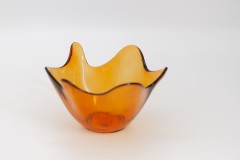 Ваза Feston, янтарная, 16 см. SAN MIGUEL