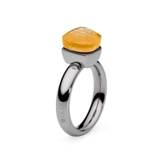 Кольцо Firenze Sunflower 16.5 мм 611431 BR/S Qudo