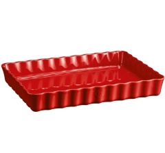 Форма для пирога прямоугольная, 24х24 см. (цвет: гранат) Emile Henry