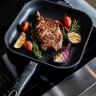 Cковорода индукционная гриль со съемной ручкой, 28 x 28 см. Gastrolux