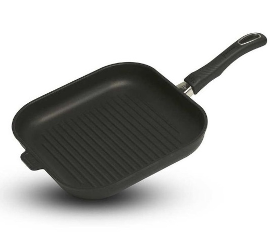 Cковорода индукционная гриль со съемной ручкой, 28 x 28 см. Gastrolux