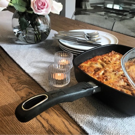 Cковорода индукционная гриль со съемной ручкой, 28 x 28 см. Gastrolux