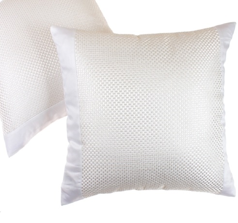 Декоративная наволочка "ELISA" BOVI 42x42 см. белый/кремовый