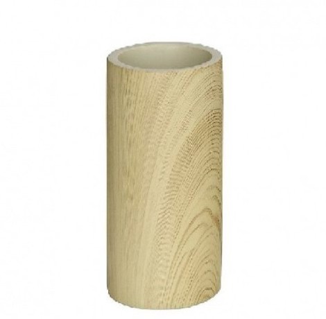 Стакан для зубных щеток эффект дерева и хром Andrea House