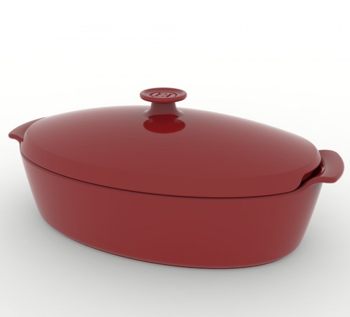 Форма для запекания глубокая, 41x24x16 см, 3,3 л, гранат Утятница Emile Henry