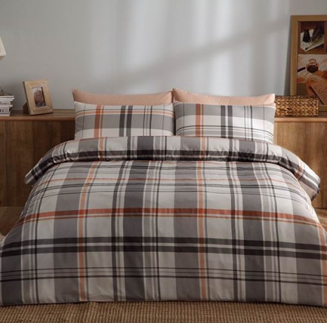 Комплект постельного белья TAC SATIN, 1,5 сп. Brand, оранжевый