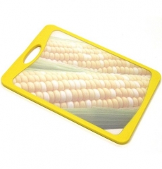 Кухонная доска FLUTTO, 20x14 см. Microban, желтый