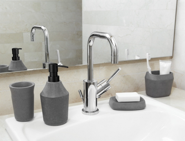 Стакан для зубных щеток Roca, светлый камень, Umbra