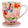 Кружка с подставкой Камелии на розовом, 0,4 л. Maxwell & Williams