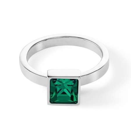 Кольцо Dark green-silver 18 мм 0500/40-0548 56 Coeur de Lion