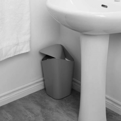 Корзина для мусора угловая Corner, черная, Umbra