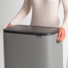 Мусорный бак Touch Bin Bo (2 х 30 л), Минерально-серый Brabantia