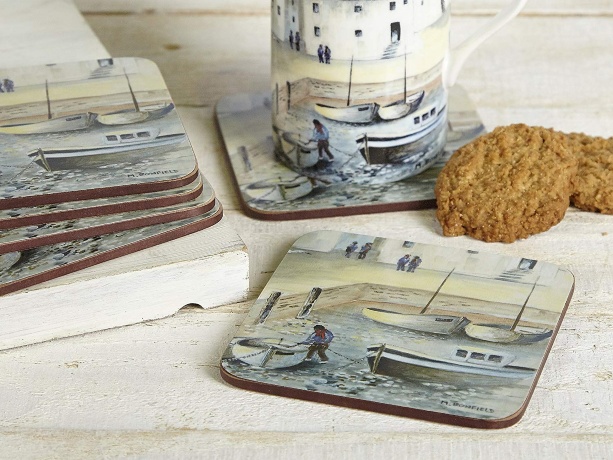 Набор 6 подставок "CORNISH HARBOUR", 10.5х10.5 см. CREATIVE TOPS