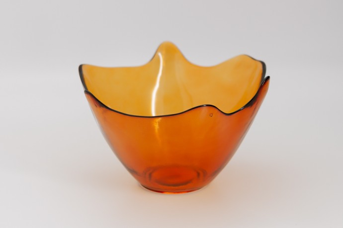 Ваза Feston, янтарная, 20 см. SAN MIGUEL