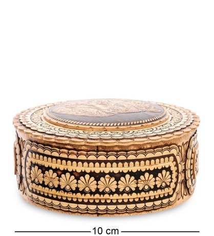 BST-401/ 6 Шкатулка "Гепард" (береста)