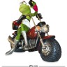 MN-240 Фигурка "Лягушка - селфи на мотоцикле"