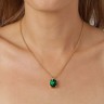 Колье BARGA SG EMERALD GREEN Dyrberg Kern