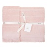 Комплект "MOUSSE" из 3 полотенец, (30x50,50х100,70х140)см. персиковый, Devilla