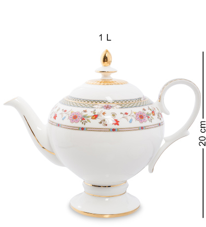 JK-209 Чайный сервиз 22 пр. на 6 перс. "Милано-Мариттима" (Milano Marittima Pavone)