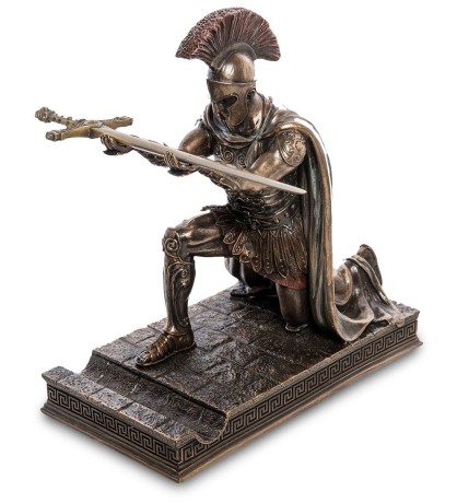 WS-1024 Статуэтка с ножом канцелярским "Римский воин"