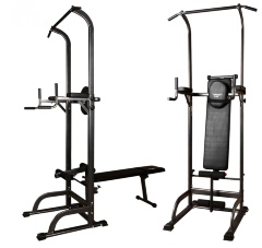 Турник-брусья со скамьей DFC Power Tower G003