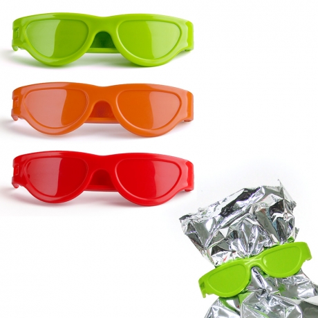 Клипсы для пакетов Bag Glasses 3 шт. красная/зеленая/оранжевая