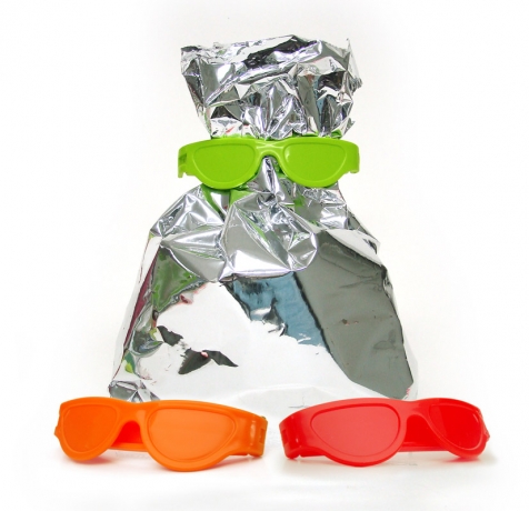 Клипсы для пакетов Bag Glasses 3 шт. красная/зеленая/оранжевая