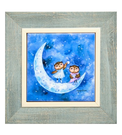 SZ-444 Панно керамическое "Считая звезды" 10х10