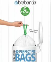 Мешки для мусора PerfectFit, размер G (23-30 л), упаковка-диспенсер, 40 шт. Brabantia