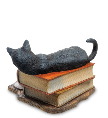 WS-843 Статуэтка "Кот на книгах" (Лиза Паркер)
