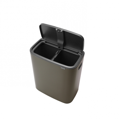 Мусорный бак Touch Bin Bo (2 х 30 л), Платиновый Brabantia