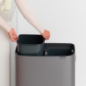 Мусорный бак Touch Bin Bo (2 х 30 л), Платиновый Brabantia