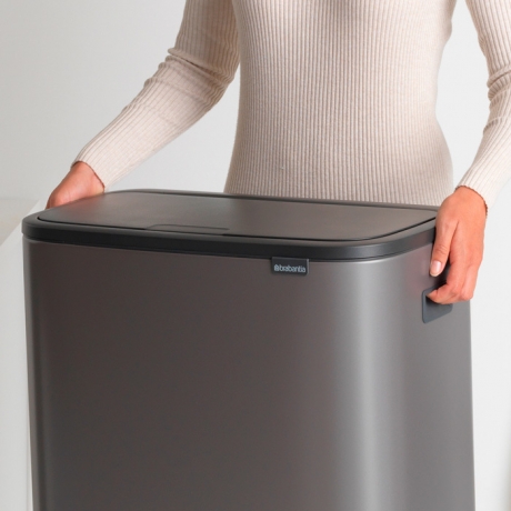 Мусорный бак Touch Bin Bo (2 х 30 л), Платиновый Brabantia
