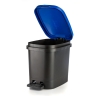 Мусорный бак с педалью BE-UTIL 10 л. черный-синий, Faplana