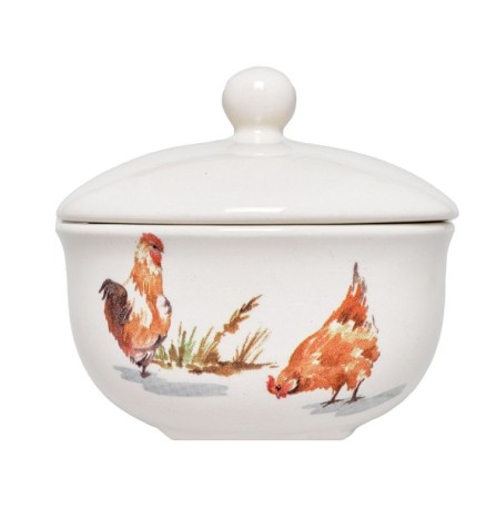 Сахарница с крышкой, 370 мл. COUNTRY FARMYARD Grace by Tudor