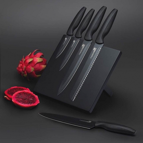Набор ножей на магнитной подставке MasterClass Agudo, Kitchen Craft