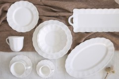 Блюдо овальное Elite, белое, 36х23 см. Easy Life