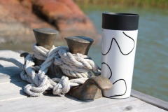 Термокружка для путешествий Click n' Sip™ белая вакуумная