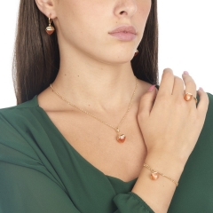 Колье с кулоном Caleida Brown XGR563DO BR/G