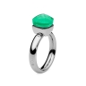 Кольцо Firenze smaragd 19 мм. 610396 G/S Qudo