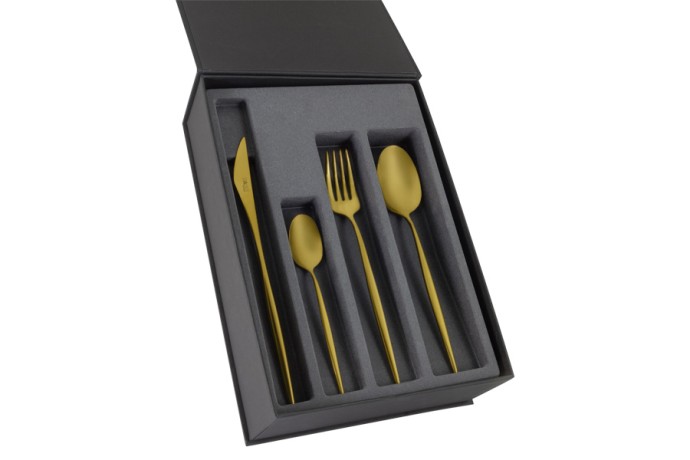 Набор столовых приборов Cosmos Gold, Face матовый, 6 персон, 24 предмета