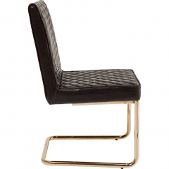 Стул консольный Beverly Hills, коллекция "Беверли-Хиллз" 46*91*56, Искусственная кожа, Сталь, Фанера, Пена полиэстер, Черный