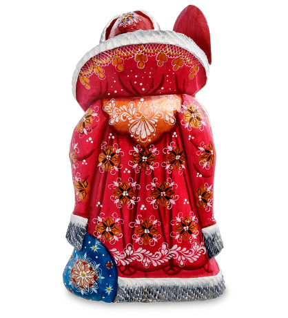 РД- 59 Фигурка Дед Мороз с тройкой (Резной) 27см