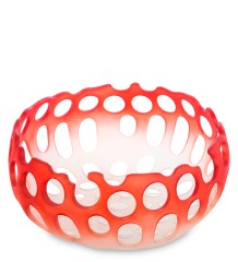 BMB- 62 Ваза &quot;Перфора Красный Омбре&quot; большой