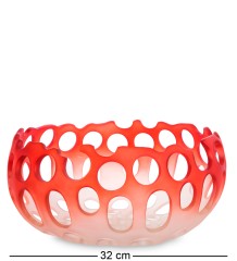 BMB- 62 Ваза &quot;Перфора Красный Омбре&quot; большой