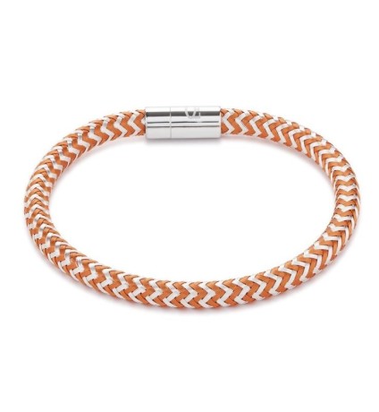 Браслет Orange-Silver Coeur de Lion