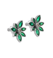 Пусеты Цветок *15A12EP006XM20 G/BW Fiore Luna