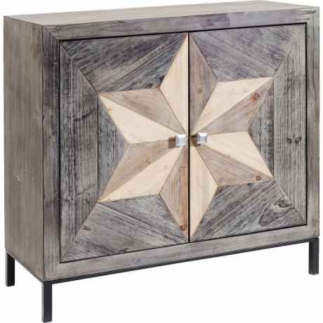 Комод Star, коллекция "Звезда" 90*88*38, Пихта, МДФ, Сталь, Коричневый