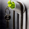 Брелок+держатель для ключа Squirrel коричневый/зеленый